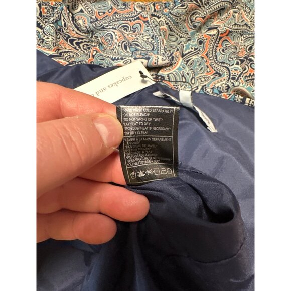 Cupcakes and Cashmere Off the Shoulder Strappy Jumpsuit Size 6 - Picture 9 of 11